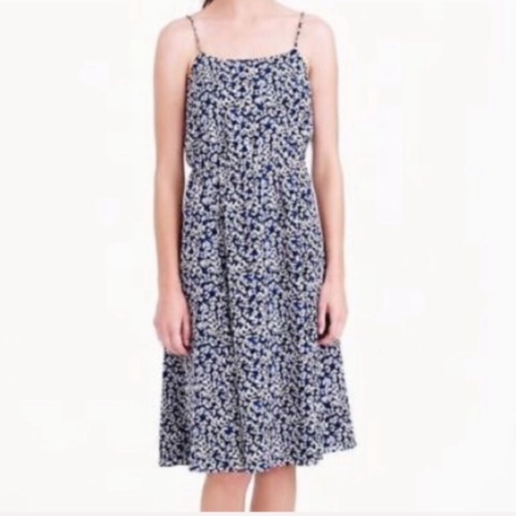 NWT🪡J.CREW🪡SUNDRESS IN BLUE FLORAL🪡 - Picture 1 of 7